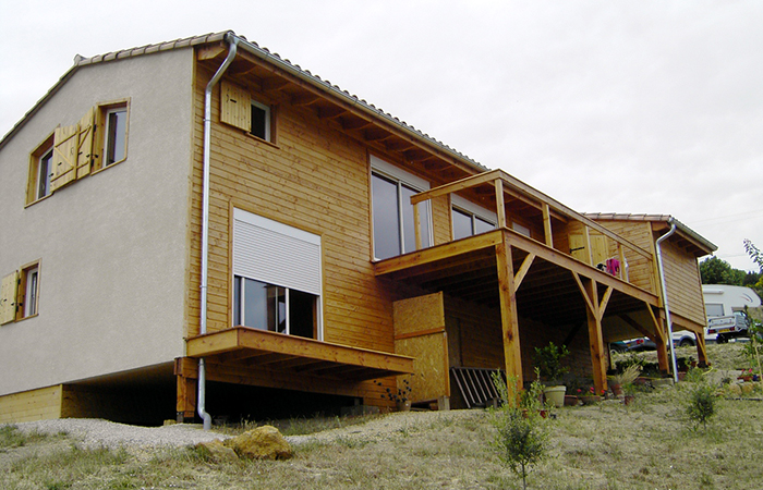 architecte construction contemporaine, maison structure bois, habitation cologique, Vaucluse