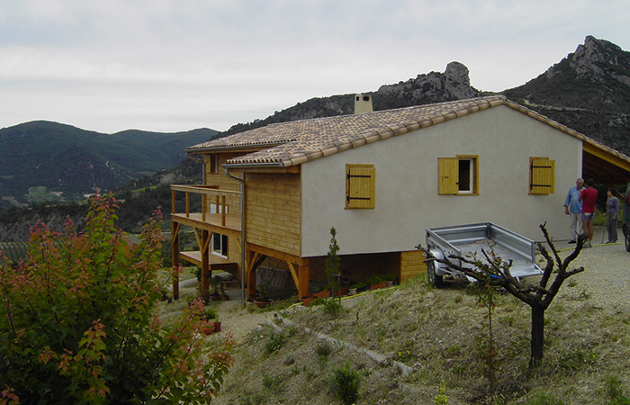 architecte construction contemporaine, maison structure bois, habitation cologique, Vaucluse