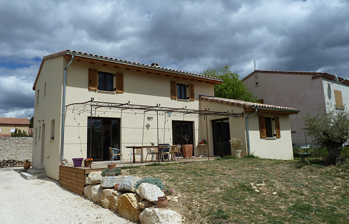 architecte construction contemporaine, maison structure bois, habitation cologique, Vaucluse