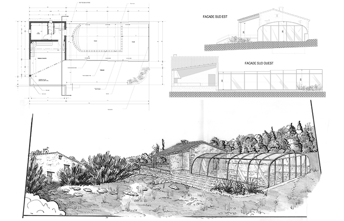 architecte amnagement exterieur, design d'espace Provence